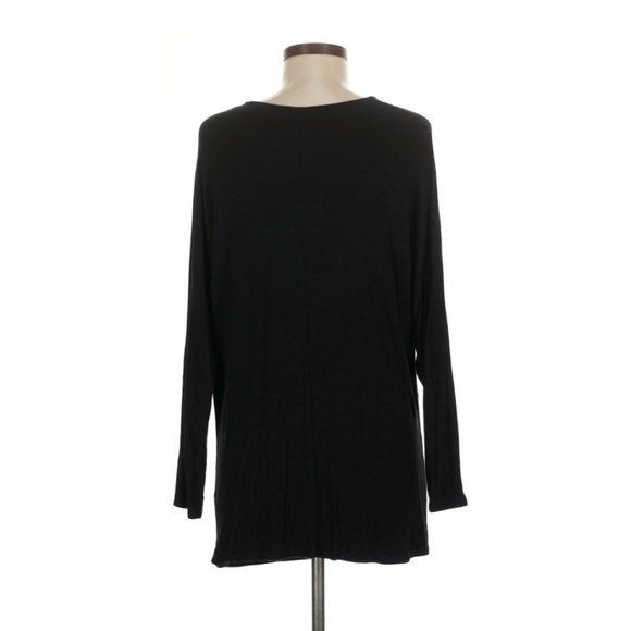 Black Slinky Minimalist Twist Top - Picture 2 of 11